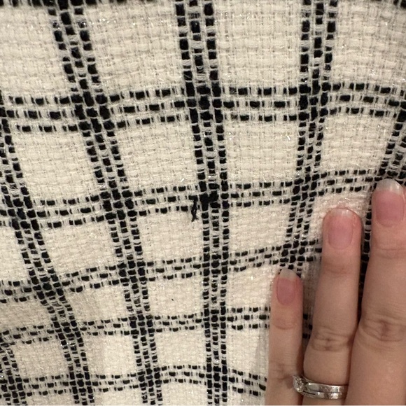 Alia Monochrome Checkered Spring Jacket 18Wide - Picture 5 of 5